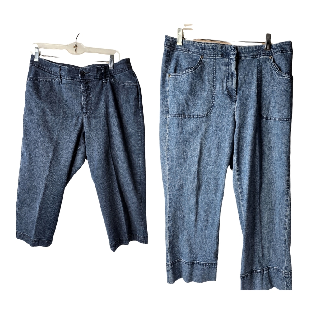 Lot of 2 pair of capri like jeans size 12